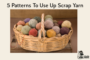 Photo of a basket containing several smaller balls of yarn