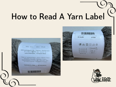 Pictures of a yarn label