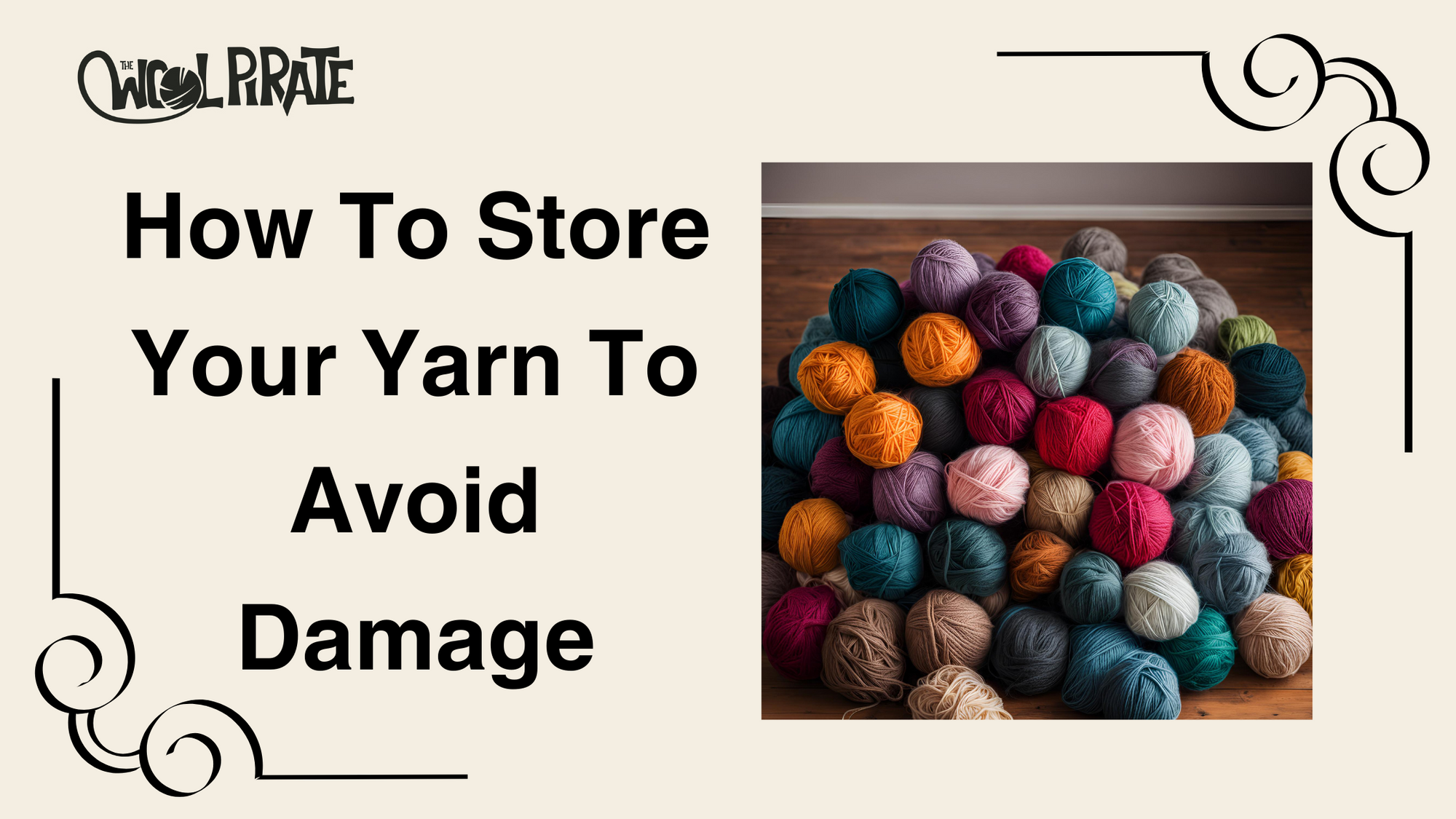 Image of balls of yarn stacked