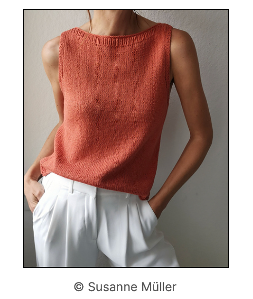 SABAI Top in orange on a woman