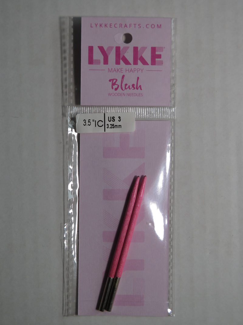 Lykke Blush - 3.5in Interchangeable Needle Tips US3 3.25mm