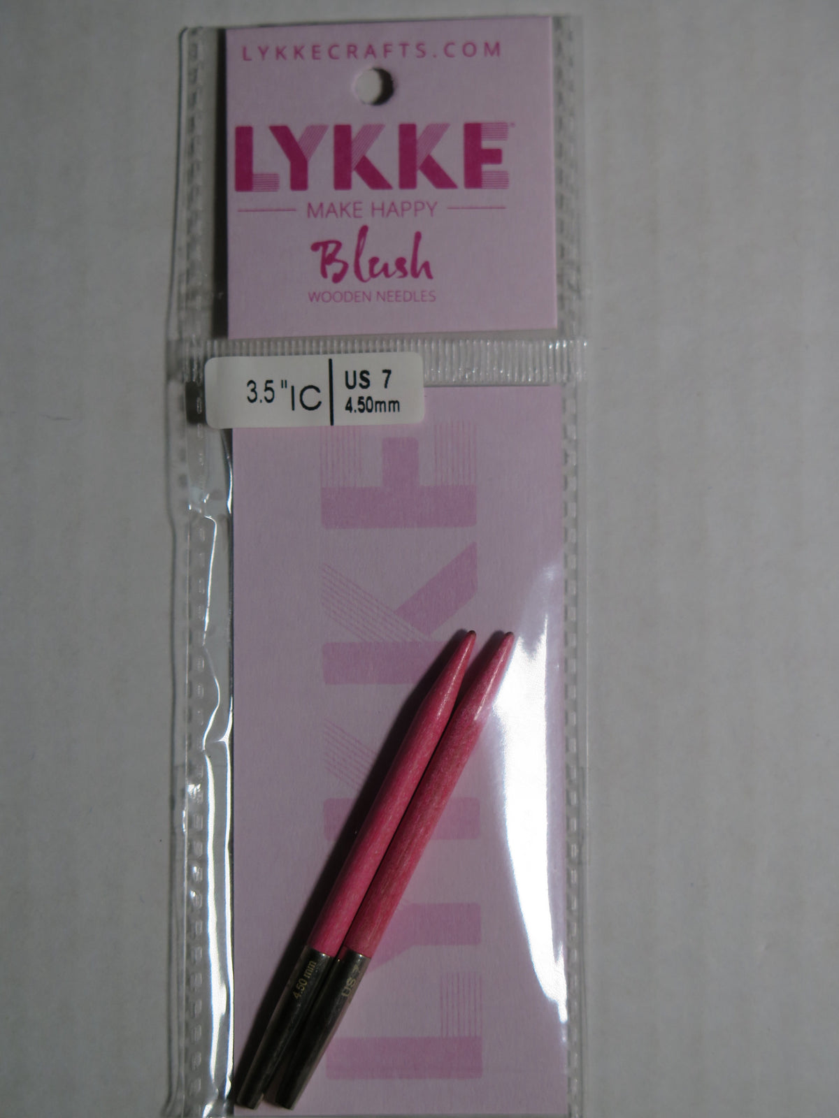 Lykke Blush - 3.5in Interchangeable Needle Tips US7 4.50mm