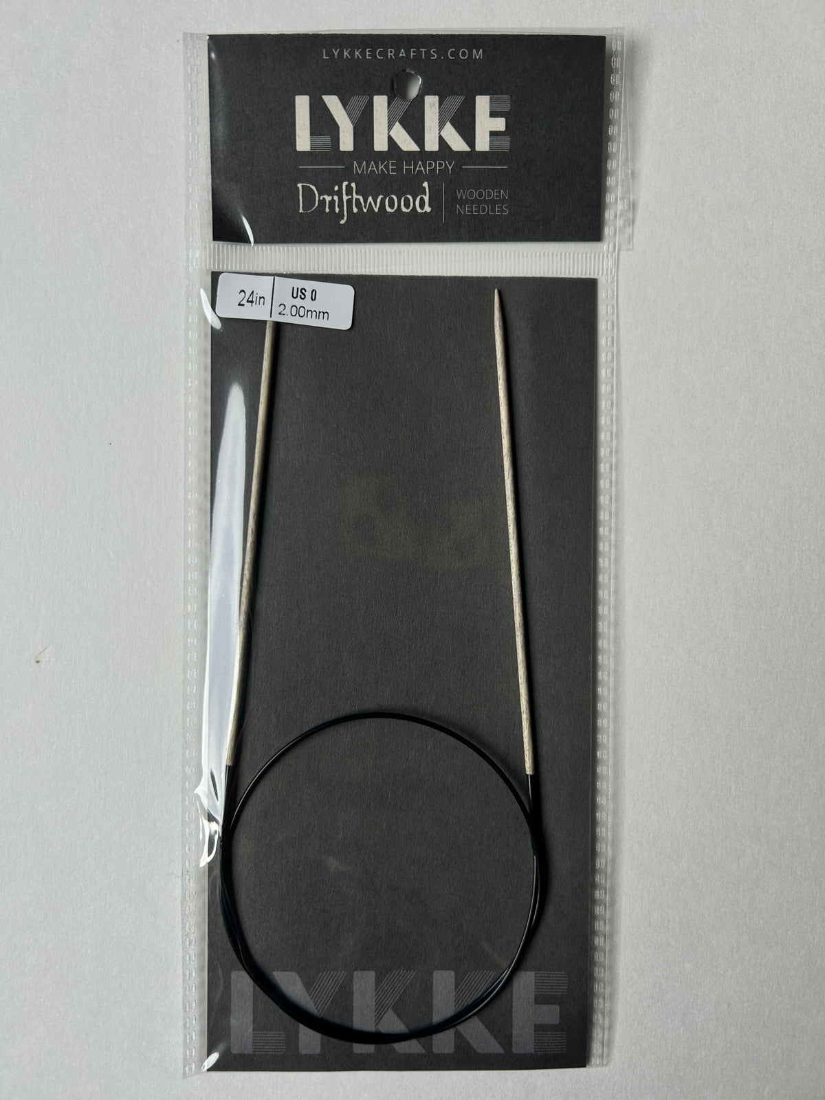 Lykke Driftwood 24" fixed circular needle - US 0 2.00mm
