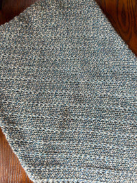 Candlewick Cowl made with Haynes Creek Heathers - Blue