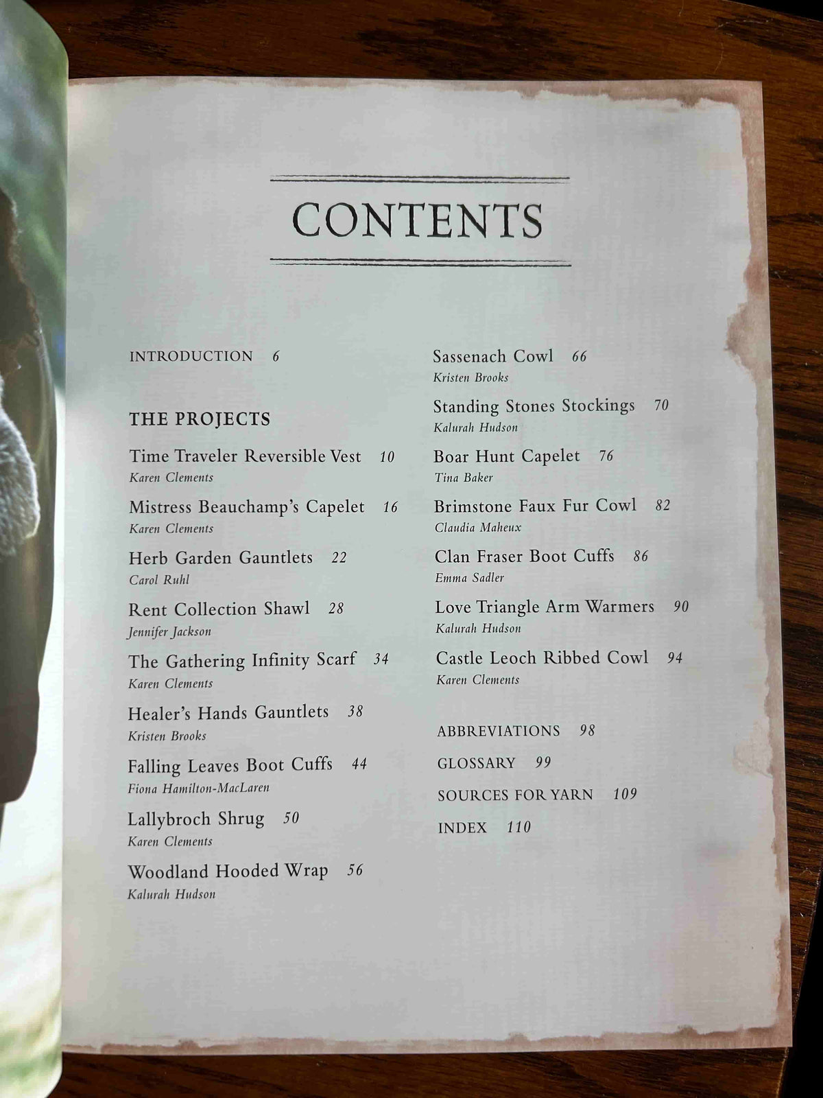 Highland Knits - Pattern Book - Table of Contents