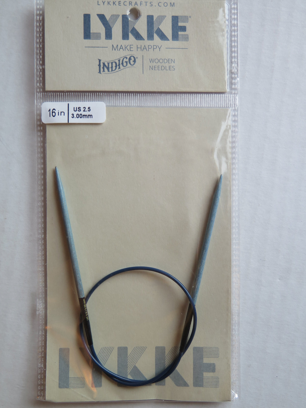 Lykke Indigo 16in US2.5 3.00mm Fixed Circular Needles