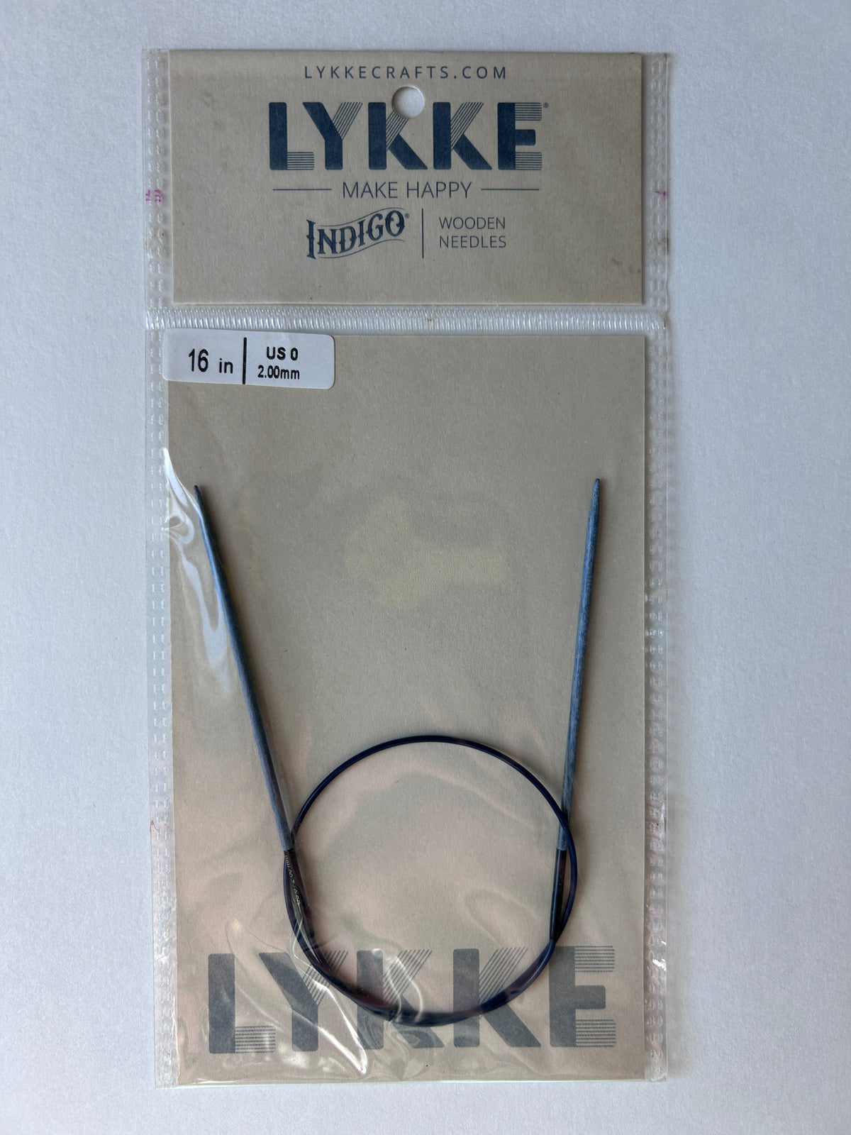 Lykke - 16in - Fixed Circular Needles - Indigo
