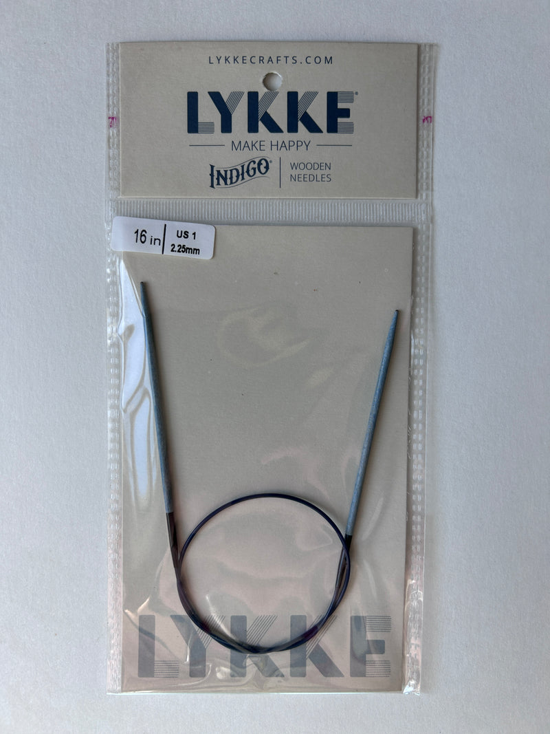 Lykke - 16in - Fixed Circular Needles - Indigo