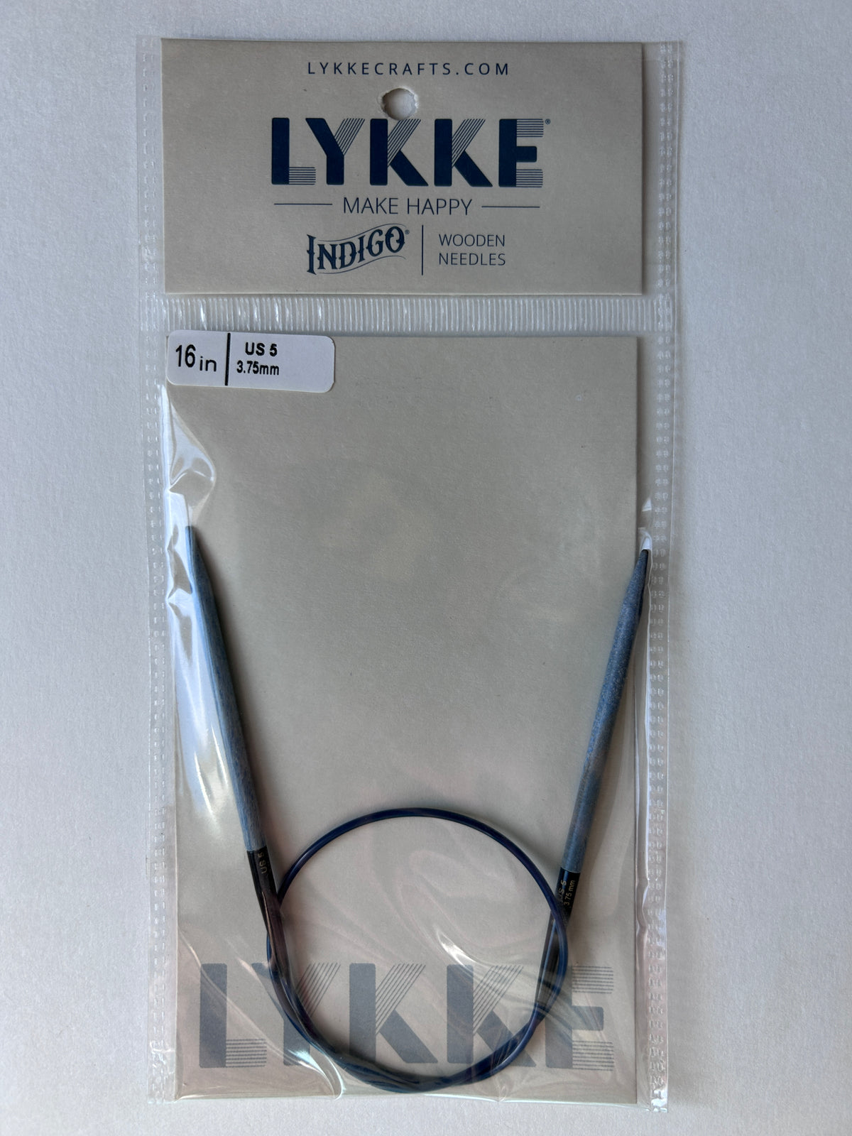 Lykke - 16in - Fixed Circular Needles - Indigo