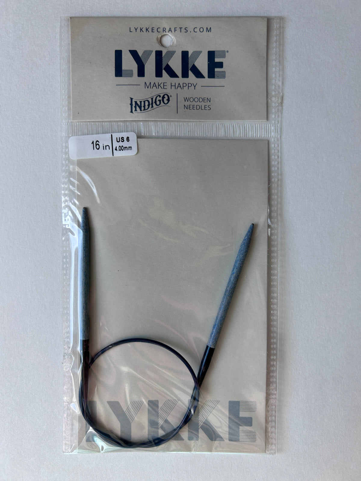 Lykke - 16in - Fixed Circular Needles - Indigo
