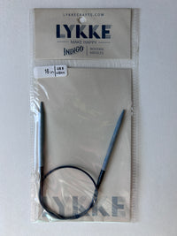 Lykke - 16in - Fixed Circular Needles - Indigo