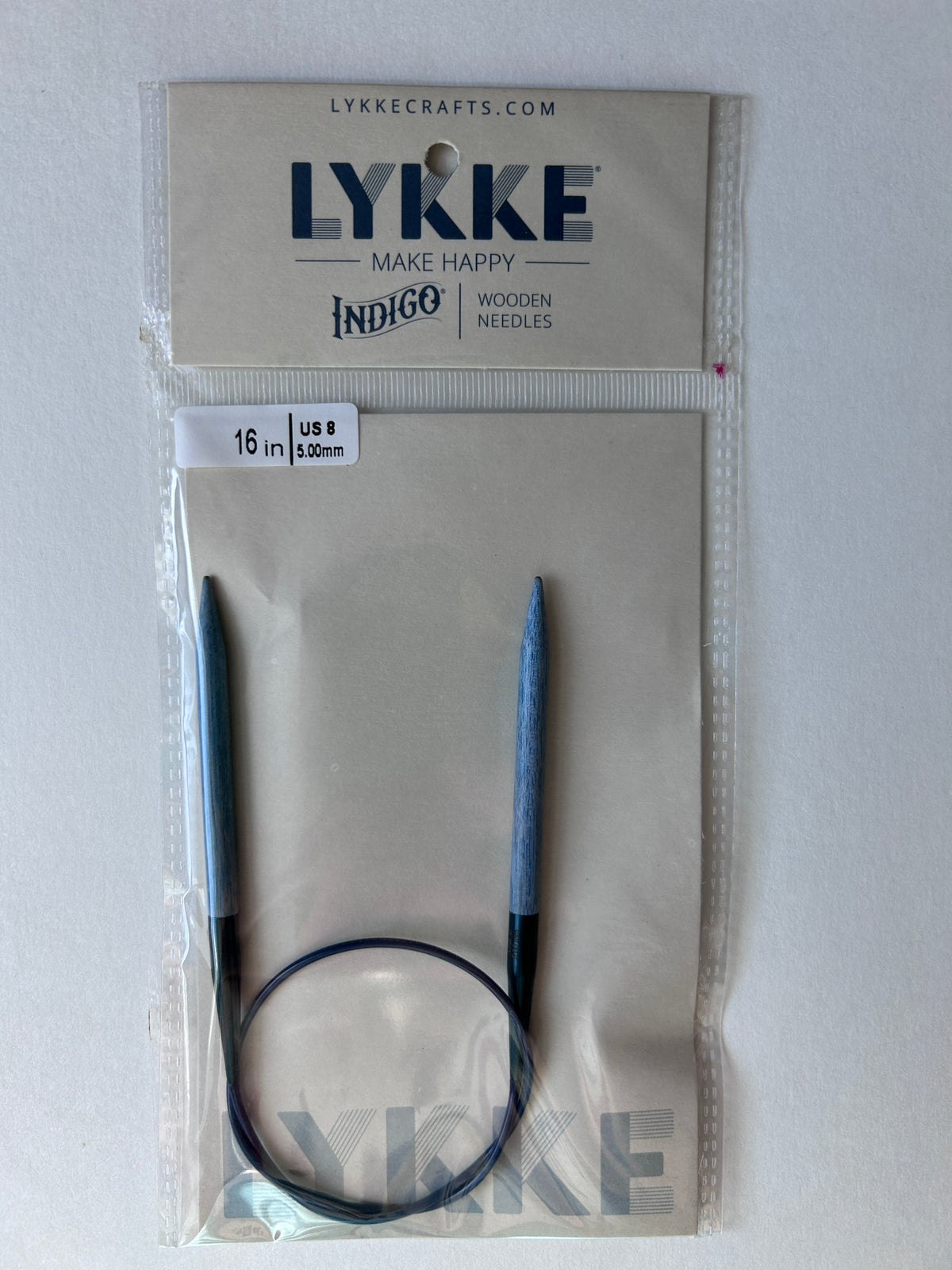 Lykke - 16in - Fixed Circular Needles - Indigo