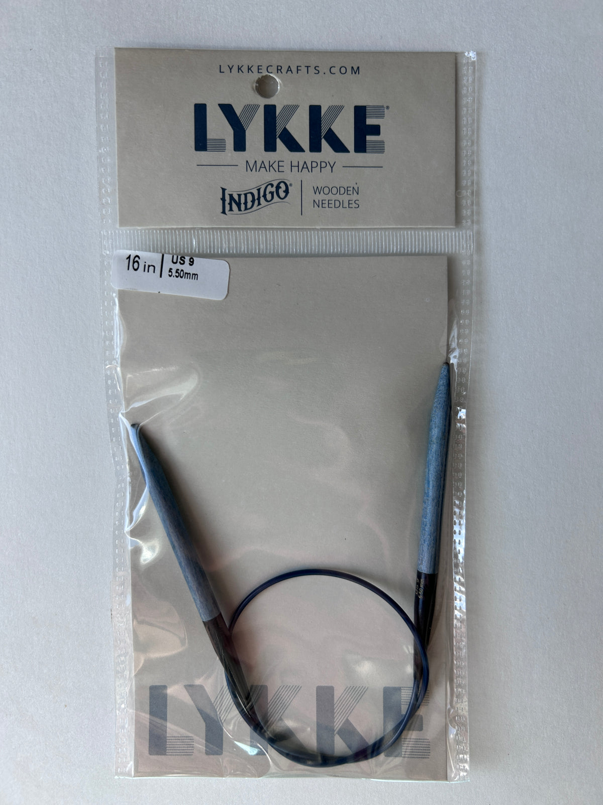 Lykke - 16in - Fixed Circular Needles - Indigo