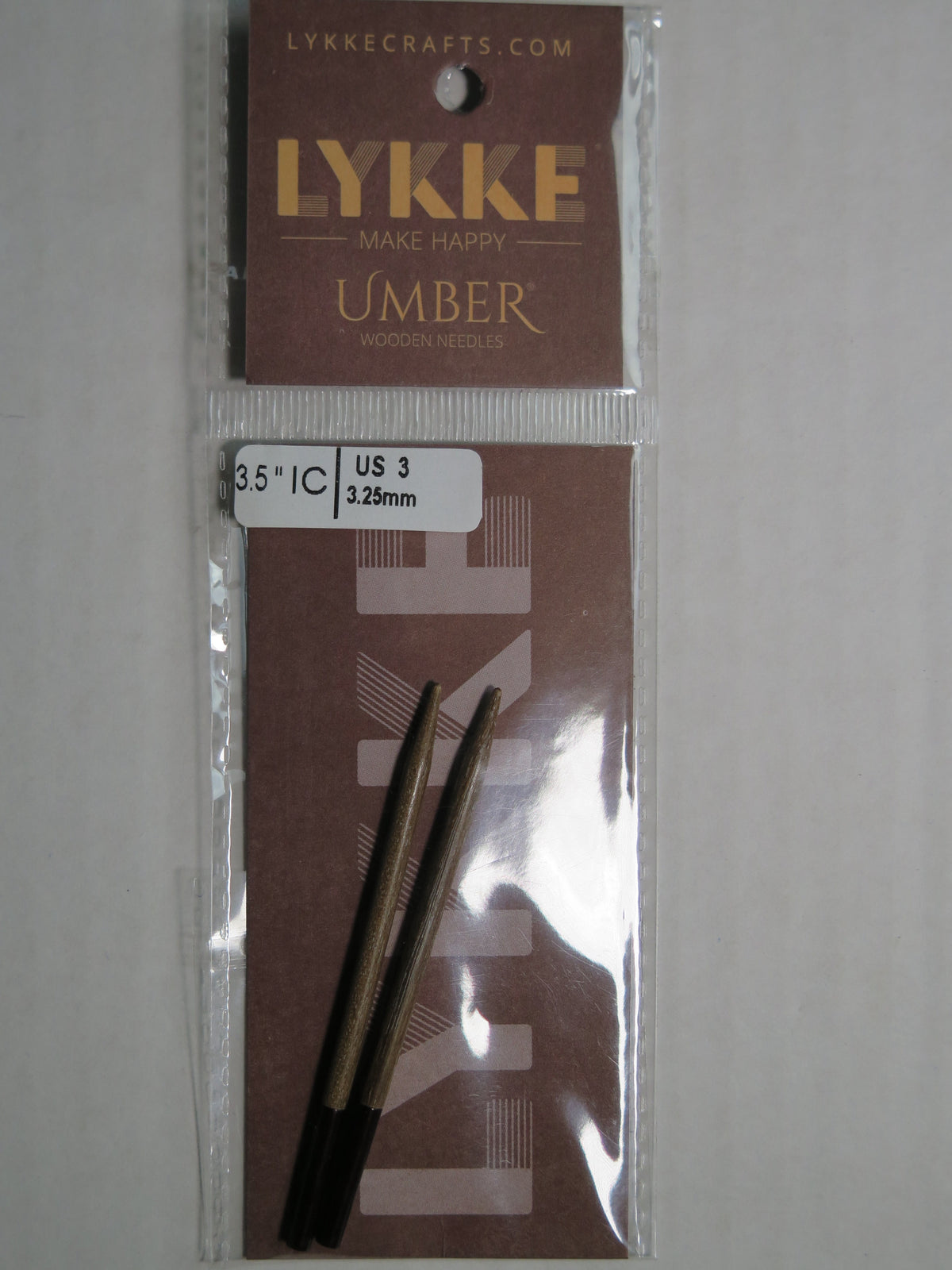 Lykke Umber 3.5in Interchangeable Needle Tips - US3 3.25mm
