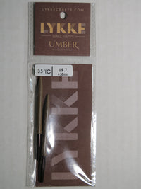 Lykke Umber 3.5in Interchangeable Needle Tips - US7 4.50mm