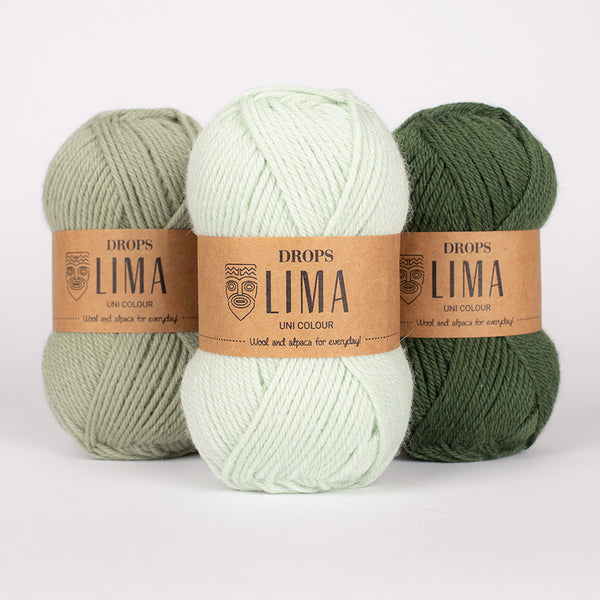 3 Balls of Drops Lima in green tones