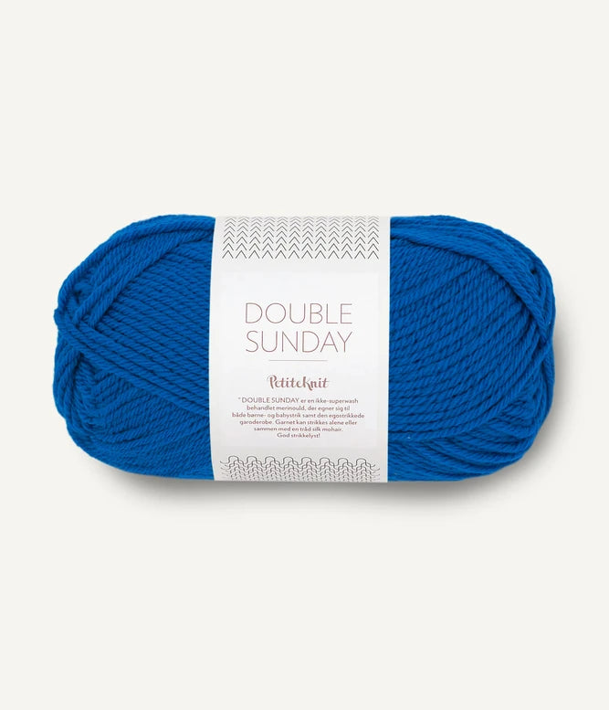 Sandnes Garn Double Sunday - Petite Knit Colour 6046 Electric Blue