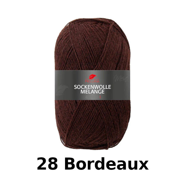 Pro Lana Sockenwolle Melange - Colour 28 Bordeaux