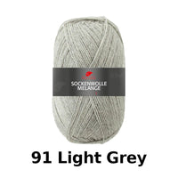 Pro Lana Sockenwolle Melange - Colour 91 Light Grey