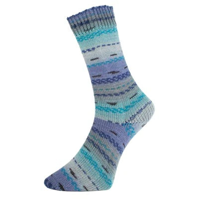 Pro Lana Golden Sock Wallis - Colour 35401 Purple and Teal