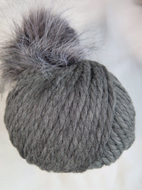Cascade Yarns Lana Grande Hat Kit - Charcoal and Grey
