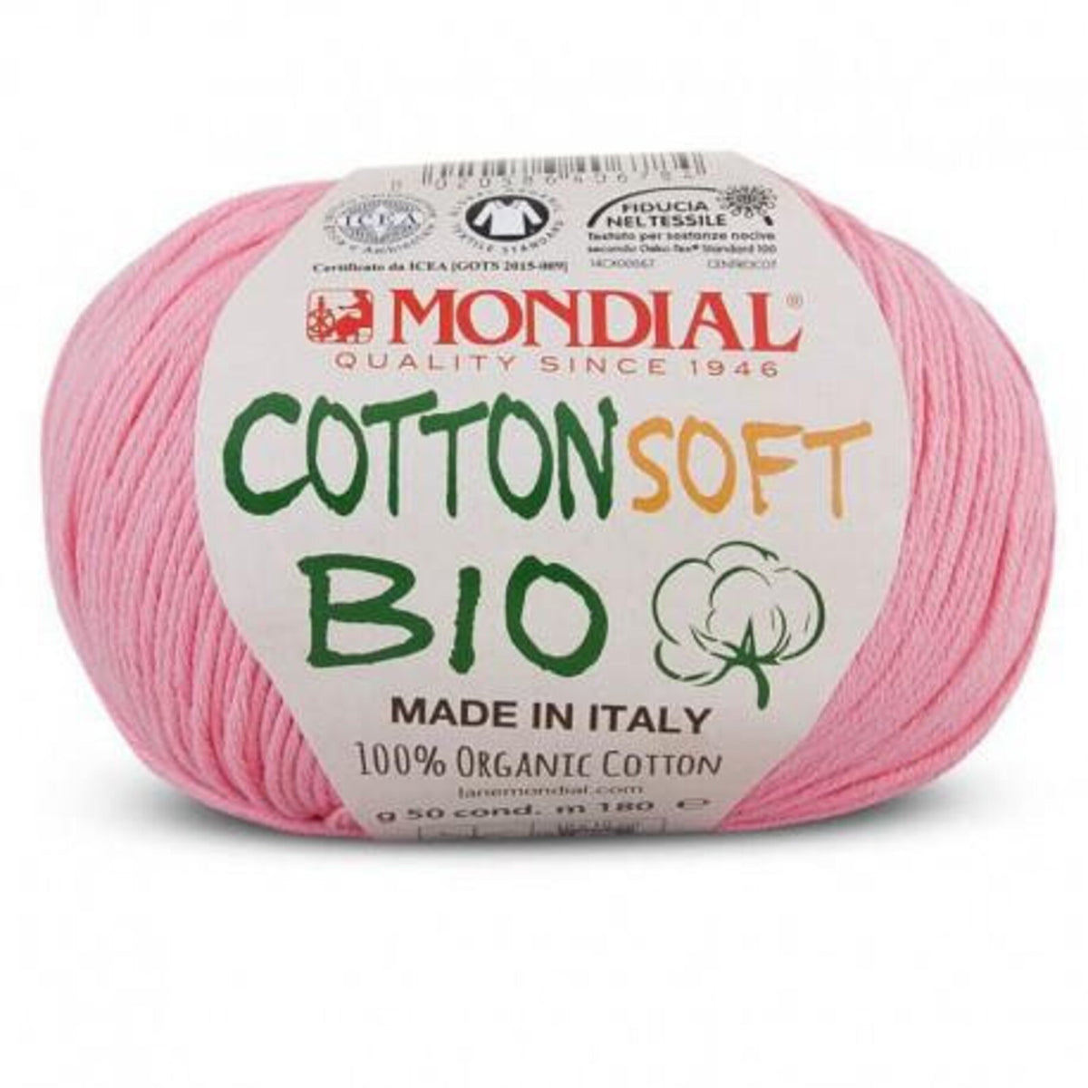 Mondial Cotton Soft Bio - Colour 0071 Pink