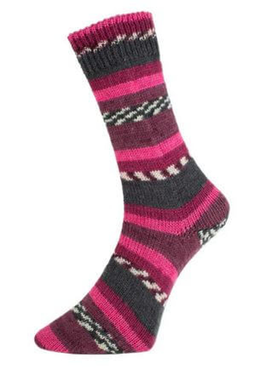 Pro Lana Fashion K Sock Yarn - Colour 612 Fuchsia